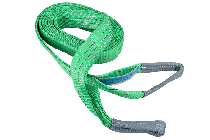 Eslinga de grúa HEFFA de 5 m/60 mm/2 t con bucles