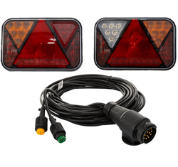 Luces traseras LED FRISTOM FT-270 + arnés MANTES de 7 m y 13 pines