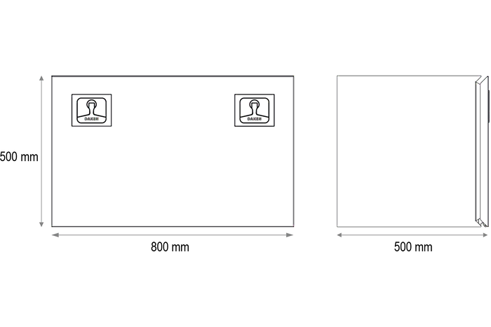 DAKEN caja de herramientas 8Z3140 Z31 800x500x500mm 180l