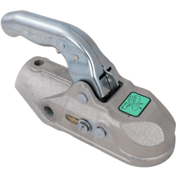 Enganche de bola KNOTT K35-A para remolque de 3500 kg con barra de tiro de tubo de 50 mm, hierro fundido