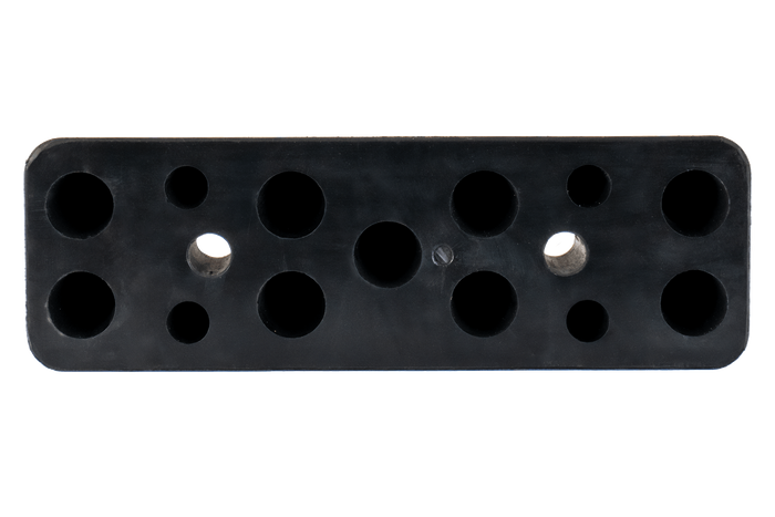 Parachoques de goma / parachoques rectangular 24,5x8x9 cm