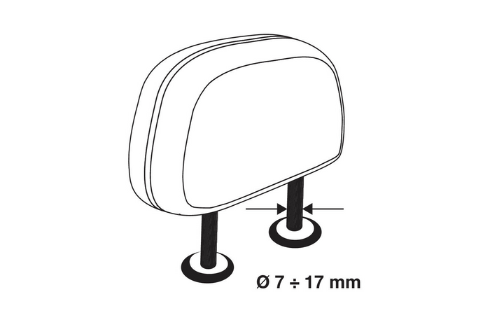 Mampara de maletero LAMP GRG-9 Barrera compacta para perros y equipaje 85-140cm