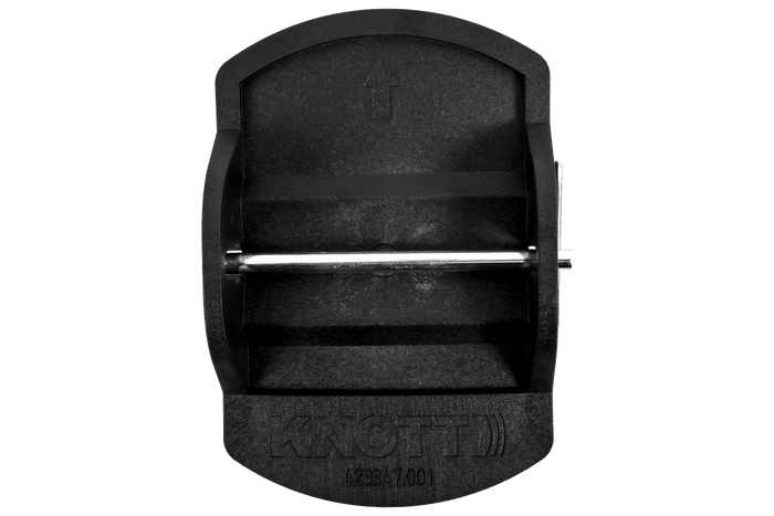 Juego de cuatro almohadillas de soporte estabilizadoras para remolque KNOTT de 18x14x4,5 cm.