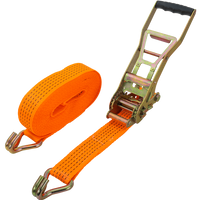 Cinta transportadora UNITRAILER ERGO de 10 m/50 mm/5 t de color naranja con tensor.