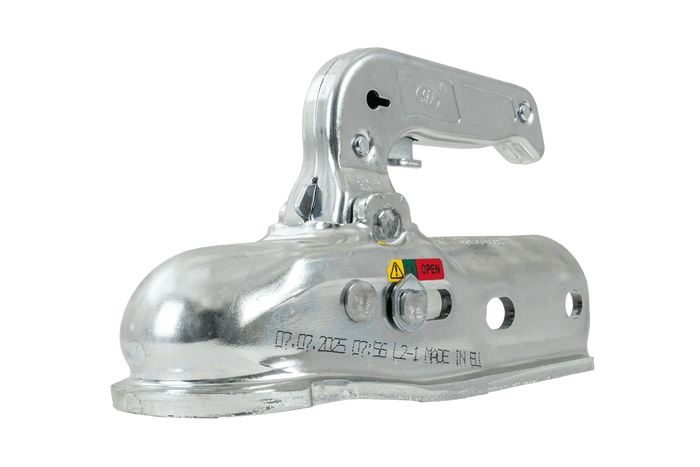 Enganche de bola STEELPRESS BC-3000.1D-00-00 para remolque de 3000 kg con barra de tiro tubular de 50 mm