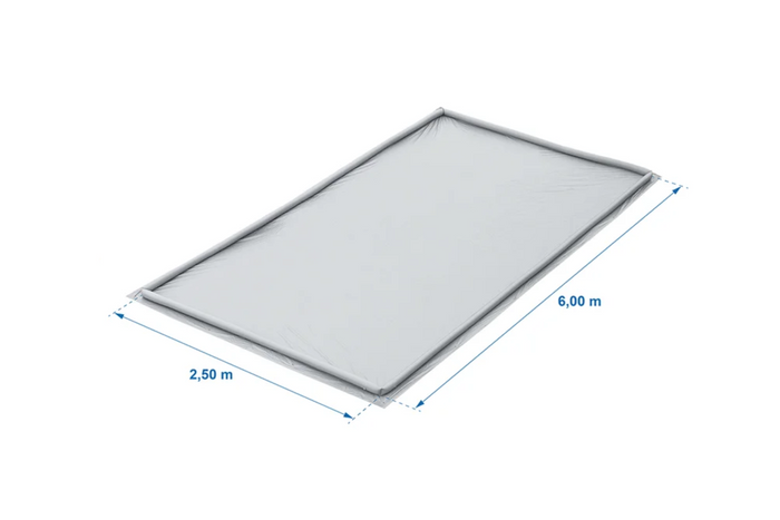 Alfombra impermeable para suelo de tienda de campaña ProPlus 751960V05 para vestíbulo de 2,5 x 5,5 m