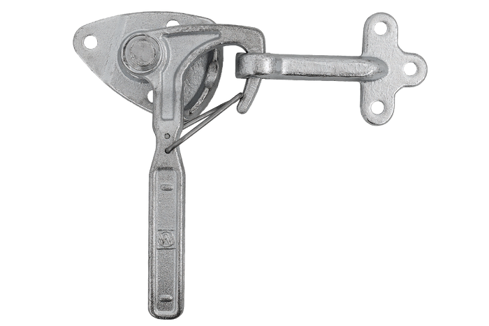 Enganche lateral derecho con fijación WINTERHOFF WV 20-R + WVG 20-A, cierre lateral completo del remolque