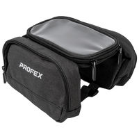 Bolsa para cuadro de bicicleta PROFEX 93015 con 2 bolsillos y funda para teléfono