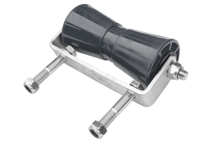 Rodillo de quilla gris con soporte - RDZ