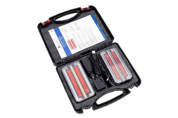 Luces traseras LED TT Technology TT.12028B-DI 3 funciones izquierda+derecha, inalámbricas, magnéticas