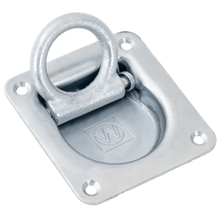 Enganche de soporte de suelo empotrado WINTERHOFF ZBF 70-2 para asegurar la carga del remolque