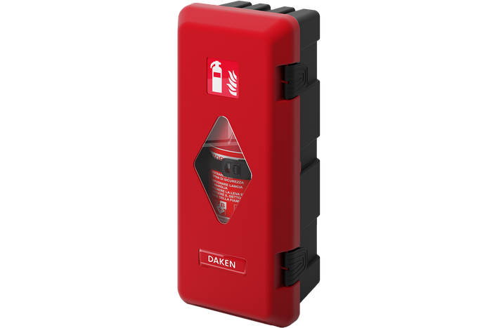 Caja extintora 6kg DAKEN 82020 ADAMANT 671x310x247mm roja