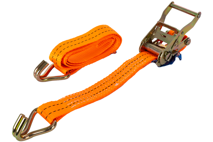 Cinta transportadora UNITRAILER de 2 m/35 mm/2 t de color naranja con tensor