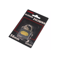 Candado de hierro fundido 38mm HERMON, diámetro del ojo 4,5mm