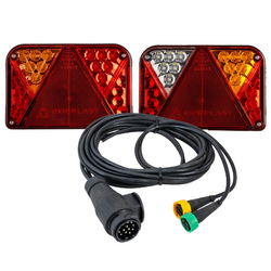 Luces traseras LED DOBPLAST DPT35 + arnés MANTES 4m 13PIN