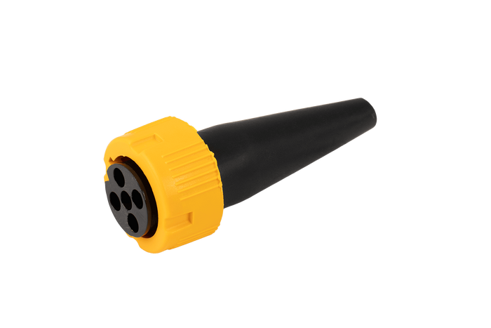 Conector MANTES para luces traseras de remolque bayoneta 5-PIN, amarillo, izquierda