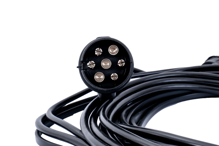 Arnés de remolque de instalación eléctrica MANTES 4,5 m ENCHUFE 7PIN BAYONETA 2x5PIN