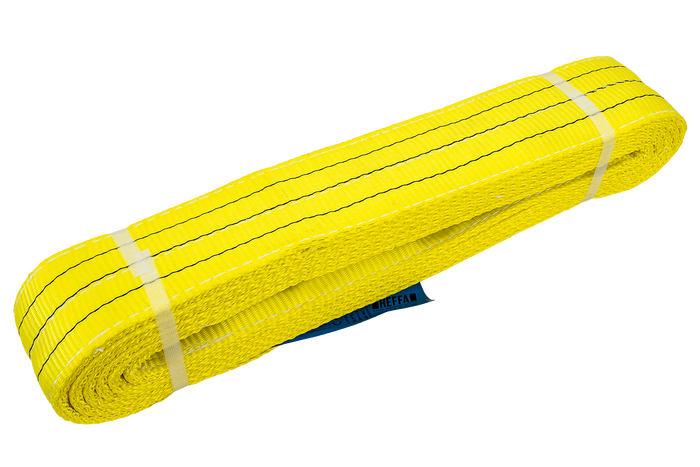 Eslinga de grúa HEFFA de 6 m/90 mm/3 t con bucles
