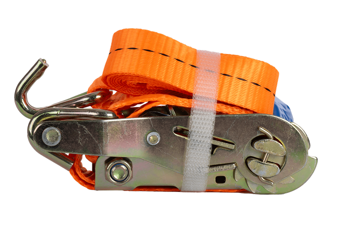 Cinta transportadora UNITRAILER de 2 m/25 mm/1 t de color naranja con tensor