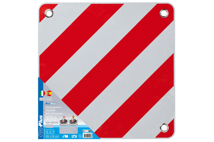 ProPlus 361234V01 Letrero de advertencia trasero de doble cara 50x50cm