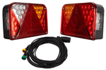 Luces traseras LED DOBPLAST DPT35 + arnés MANTES de 7 pines y 7 m