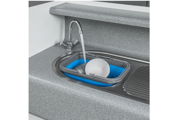 Bol de viaje plegable ProPlus 370303, bol de silicona de 9 litros.
