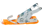 Cinta transportadora UNITRAILER de 4 m/25 mm/1 t de color naranja con tensor