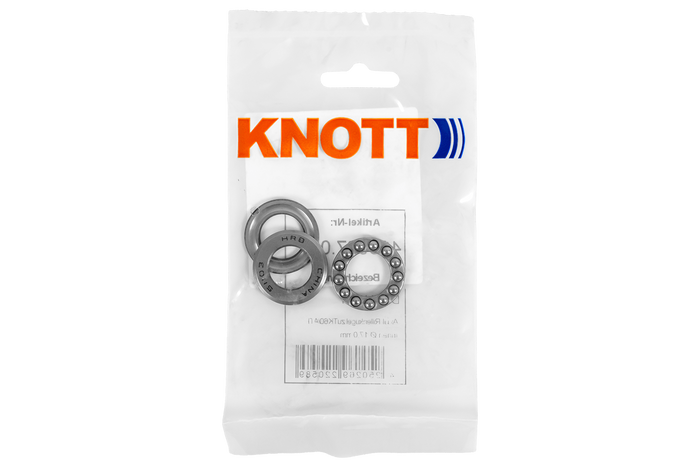 Rodamiento para rueda de soporte KNOTT TK60/ATK60 de 30x17 mm