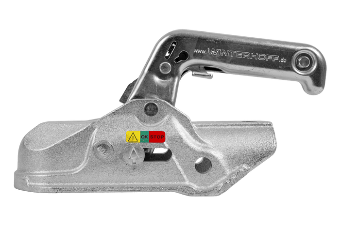 Enganche de bola WINTERHOFF WW 30-D3-K1212 para remolque de 3000 kg con barra de tiro de tubo de 50-51 mm, hierro fundido.