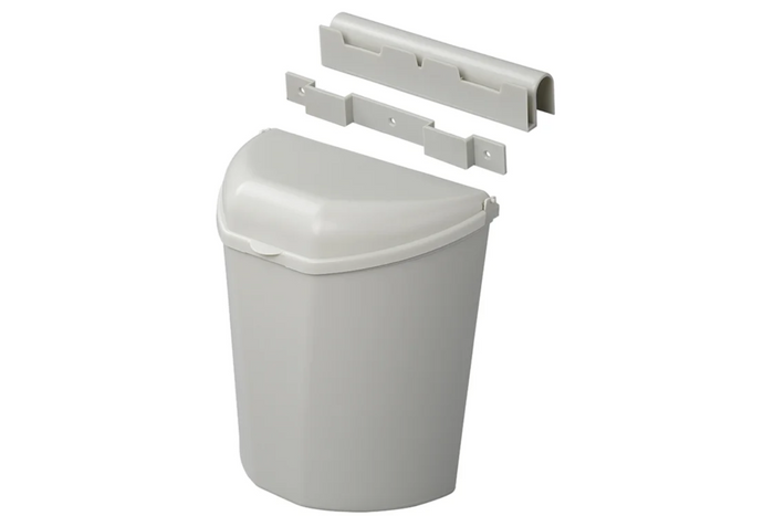 Cubo de basura ProPlus 370402 con tapa para remolques y autocaravanas, 6 litros.