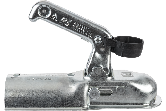 Enganche de bola WINTERHOFF WW8-C para remolque de 800kg con lanza tubular de 70mm