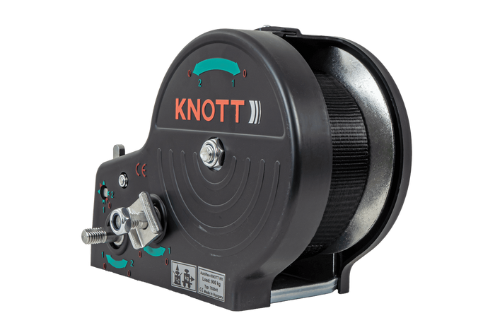 Cabrestante manual para remolque KNOTT 6X0017.311 900kg con correa