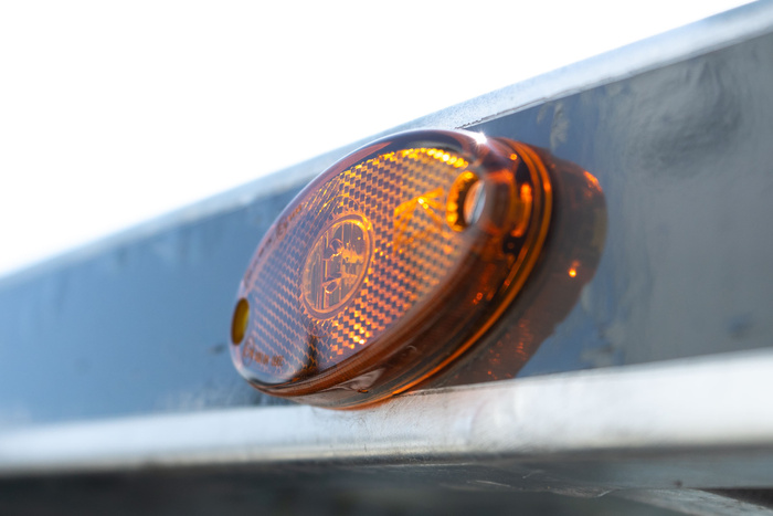 Lámpara de señalización LED ASPÖCK FLATPOINT II, naranja, universal