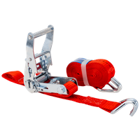 Cinta transportadora UNITRAILER roja de 4 m/25 mm/1 t con tensor