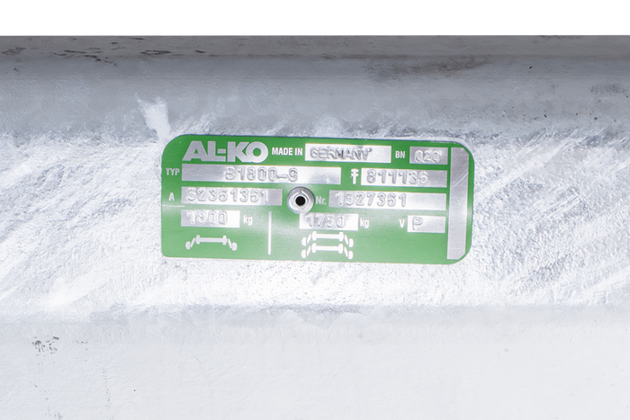 AL-KO EURO eje frenado para remolque / grúa 1800kg 1600mm 2100mm 5x112