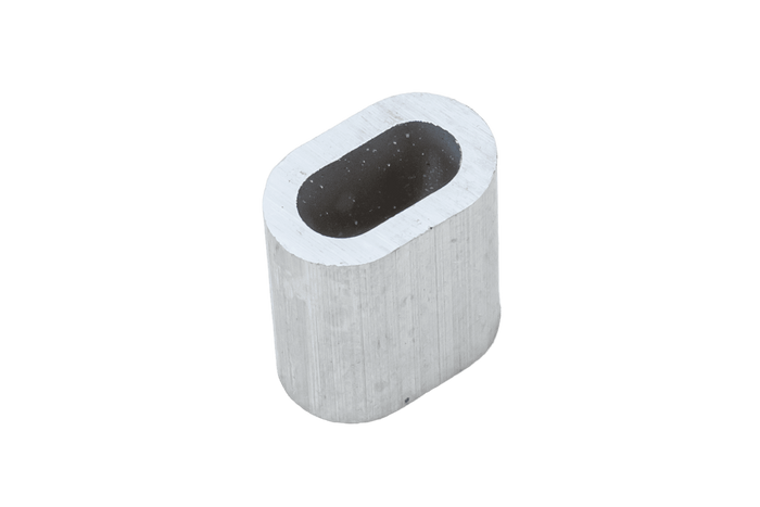 Conector de aluminio para cuerdas DROMET ZLA.6, manguito para cuerdas de 6 mm