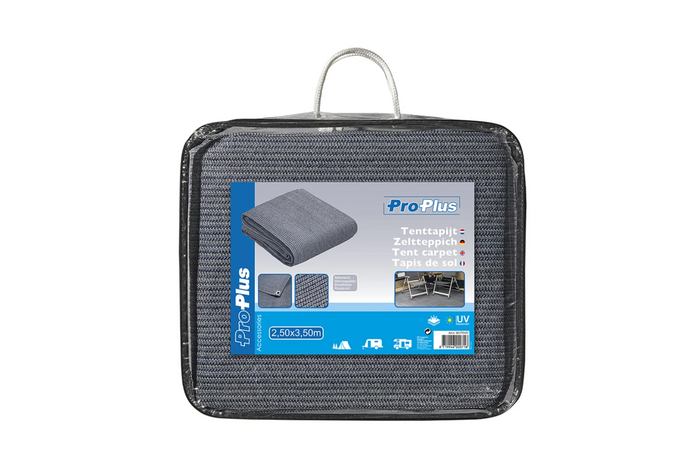 Alfombrilla gris ProPlus 361770V01 para toldo de autocaravana/tienda de campaña 2,5 x 3,5 m