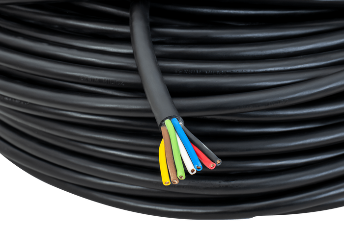 Cable eléctrico de siete núcleos TEXSIM YLY-S 7x1,5 - 1 m