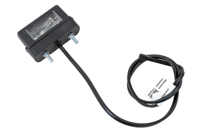 Piloto matrícula Aspöck Regpoint pequeño 12V 0,8m