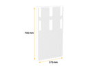 Guardabarros DOMAR DK5110 para remolques y semirremolques de 375 × 700 mm