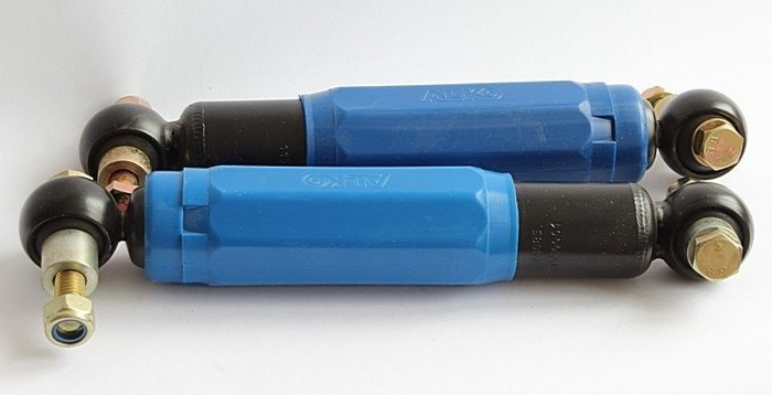 Set: 2x AL-KO Octagon blue amortiguador 1350-2700 kg + 2x juegos de manetas AL-KO