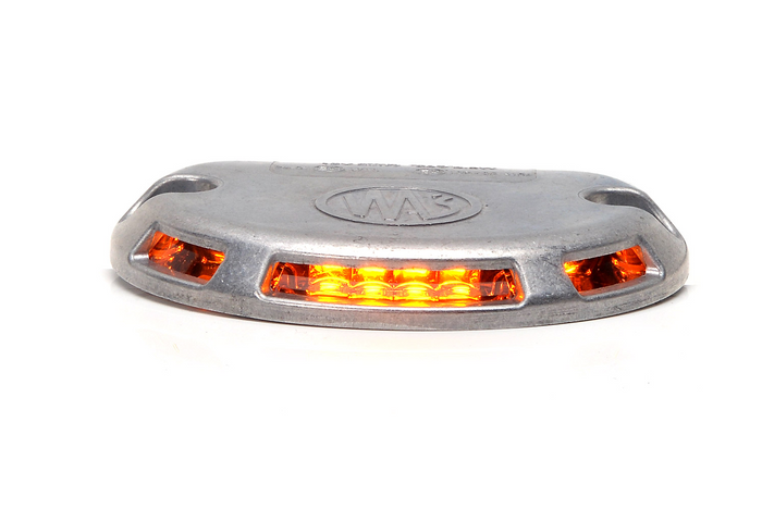 WAŚ 1126 W151 Luz de advertencia LED naranja para plataforma elevadora trasera
