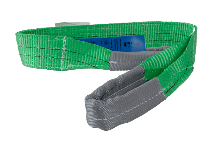 Eslinga de grúa HEFFA de 1 m/60 mm/2 t con bucles