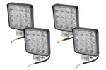 Juego de cuatro lámparas de trabajo LED reflectoras HERMON EL042 16xLED 3840lm