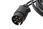 ASPÖCK Instalación eléctrica arnés de remolque 5 m 7 PIN conector bayonetas 2x 5 PIN