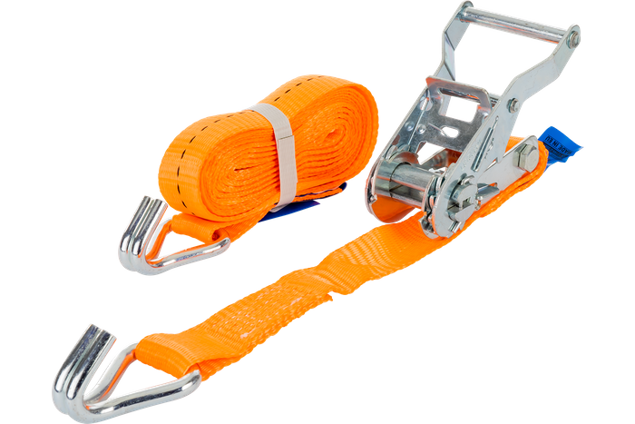 Cinta transportadora UNITRAILER de 4 m/25 mm/1 t de color naranja con tensor