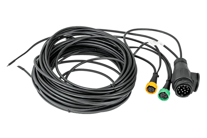 Instalación eléctrica MANTES, arnés para remolque de camión, 7 m, enchufe de 13 PIN, 2 bayonetas de 5 PIN