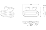 Lámpara de señalización universal LED FRISTOM FT-072