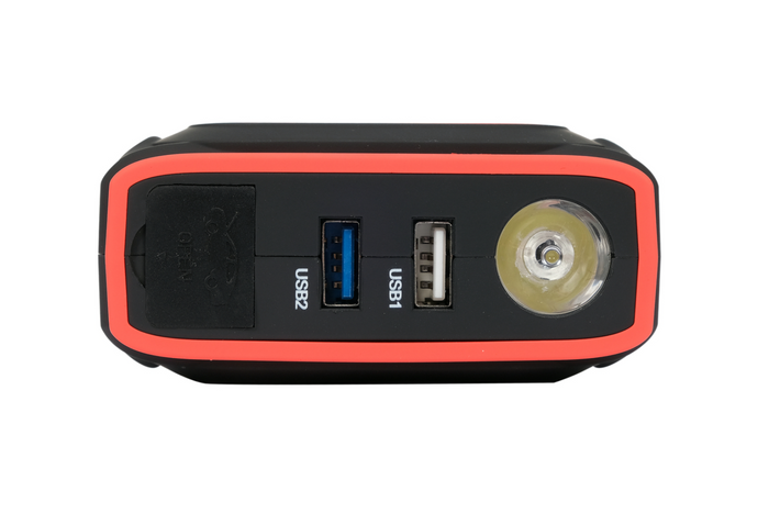 Banco de energía arrancador de batería YATO YT-83085 de 16000 mAh con carga inductiva