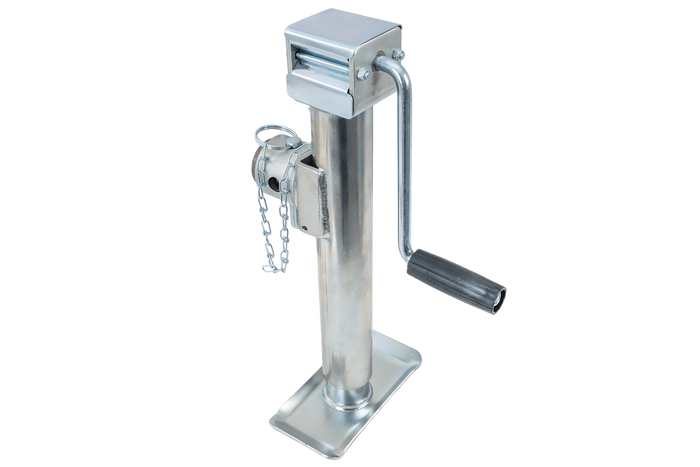 Soporte extensible con adaptador UNITRAILER TJ5001+TJ5002A para remolque de plataforma plana de 1300 kg (364-614 mm)